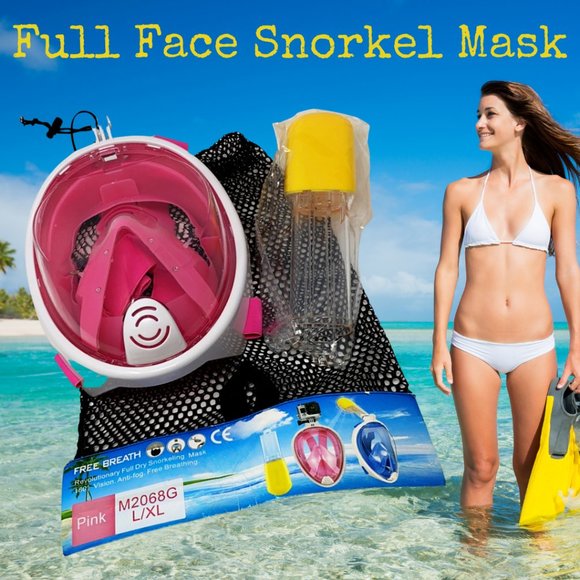 Free Breath 180 Degree Full Face Snorkel Mask - Picture 1 of 15